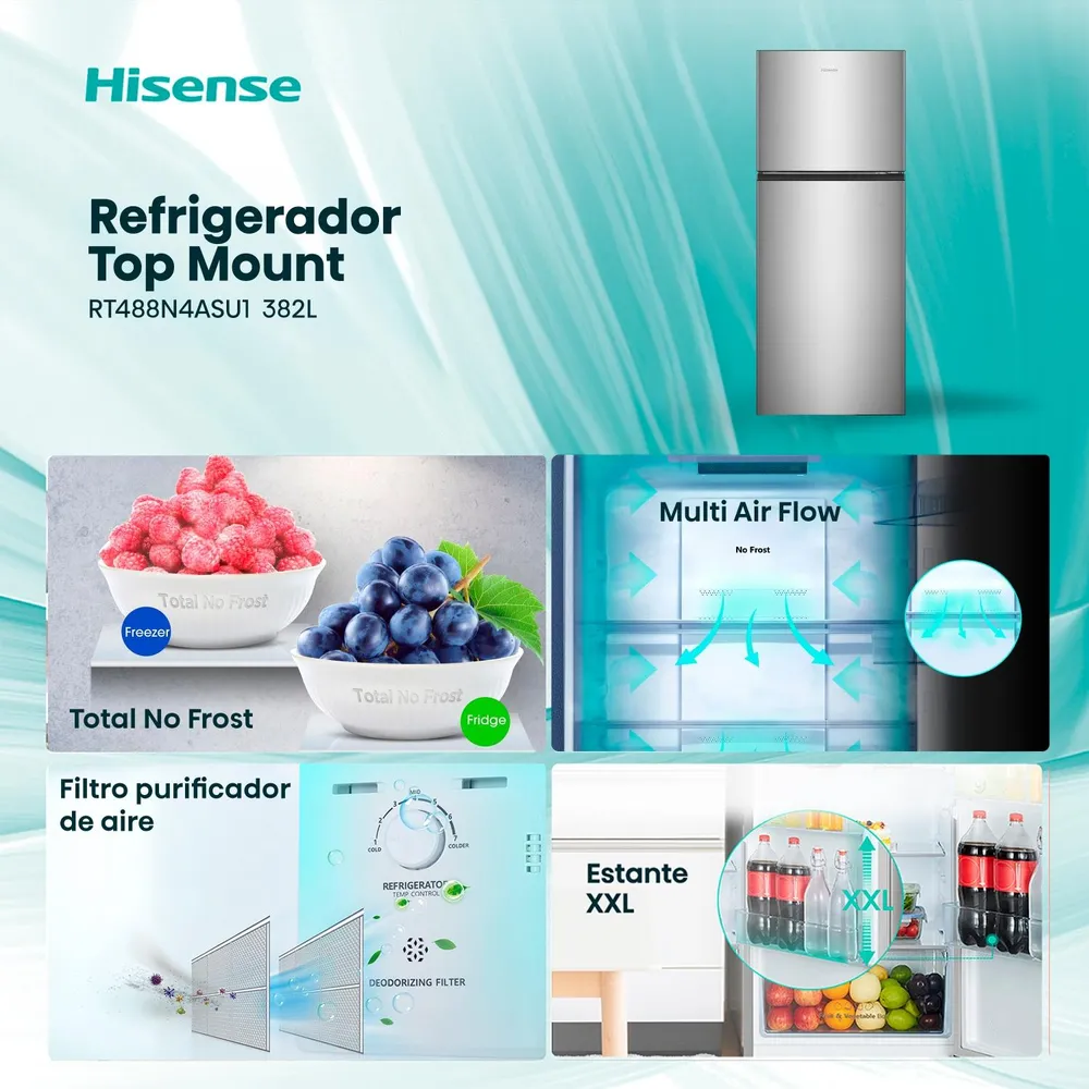 Hisense RT488N4ASU1 Inox, foto 3