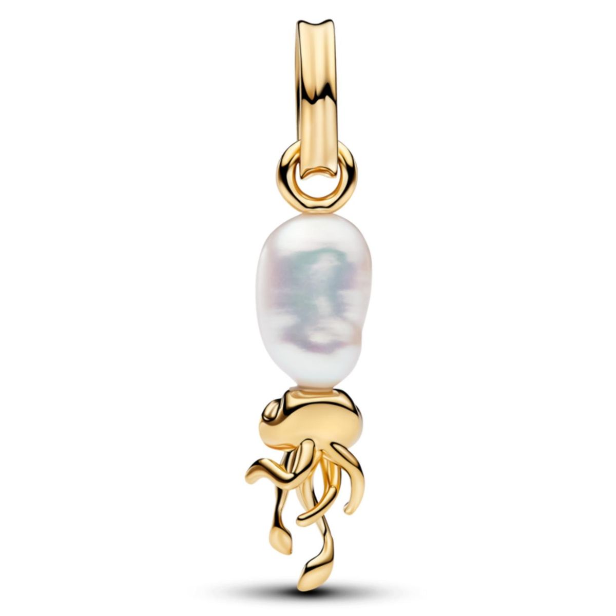 PANDORA - Charm Colgante Calamar De Perla Barroca Cultivada De Agua Dulce Tratada Pandora