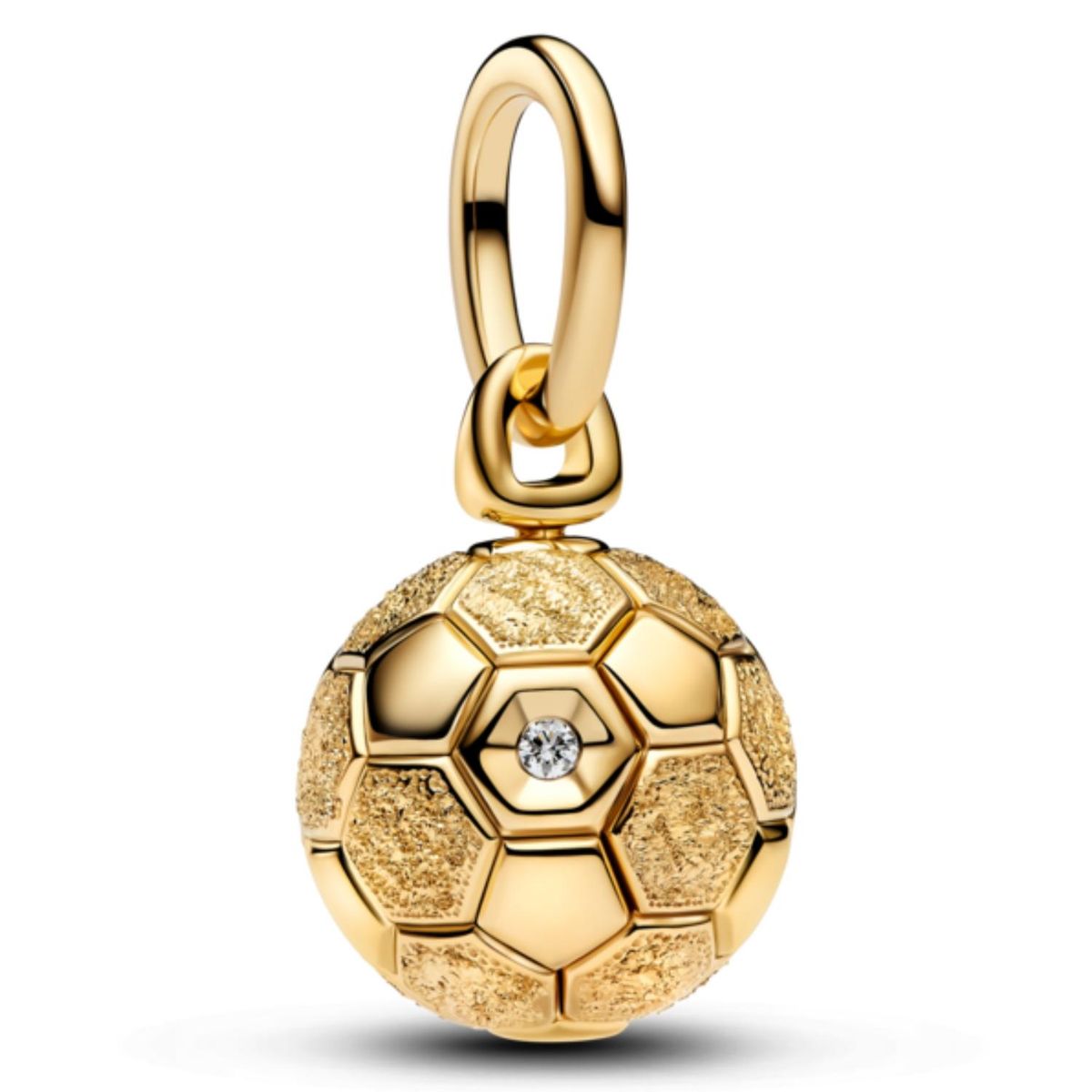 PANDORA - Charm Colgante Balón De Fútbol 2026 Con Diamante Cultivado En Laboratorio Pandora