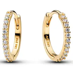 PANDORA - Aretes De Aro Mini Onda Resplandeciente Dorados
