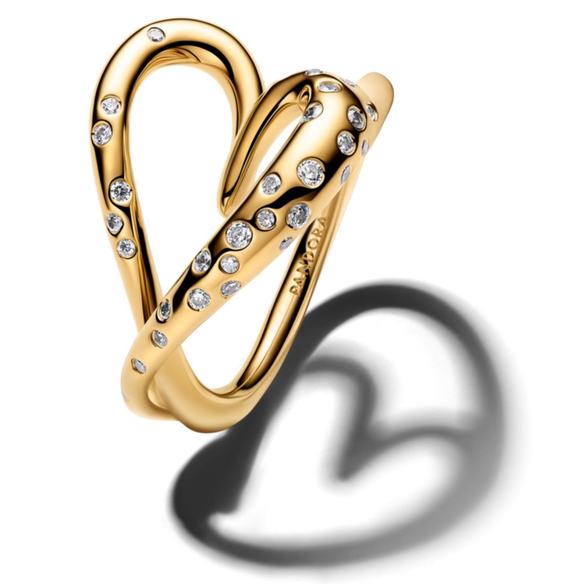 PANDORA - Anillo Corazón Con Forma Orgánica Engastado Con Piedra Pandora