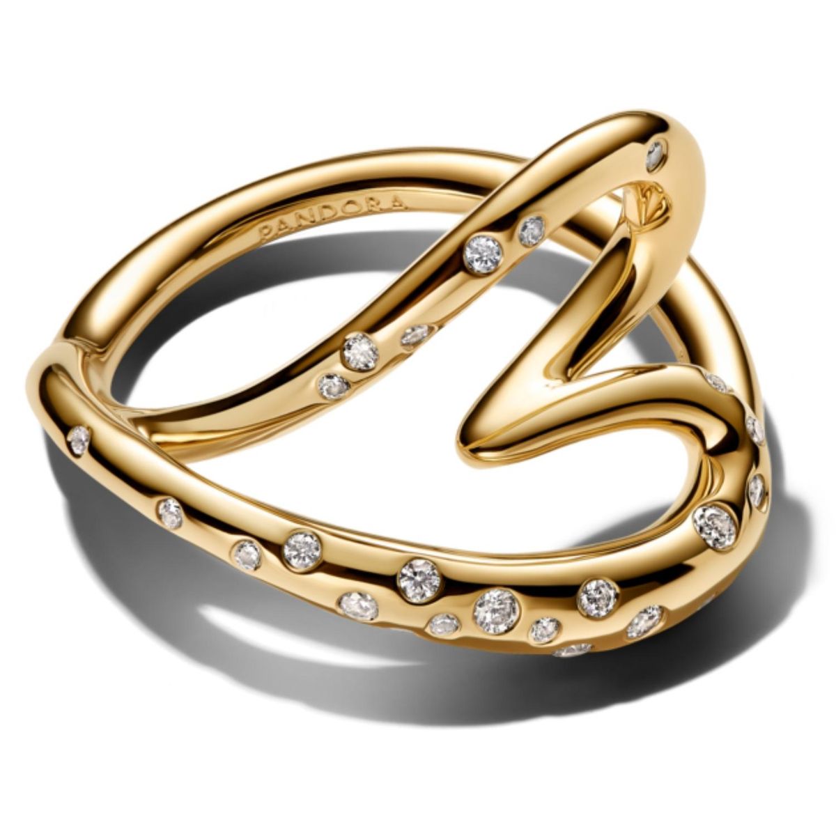 PANDORA - Anillo Corazón Con Forma Orgánica Engastado Con Piedra Pandora