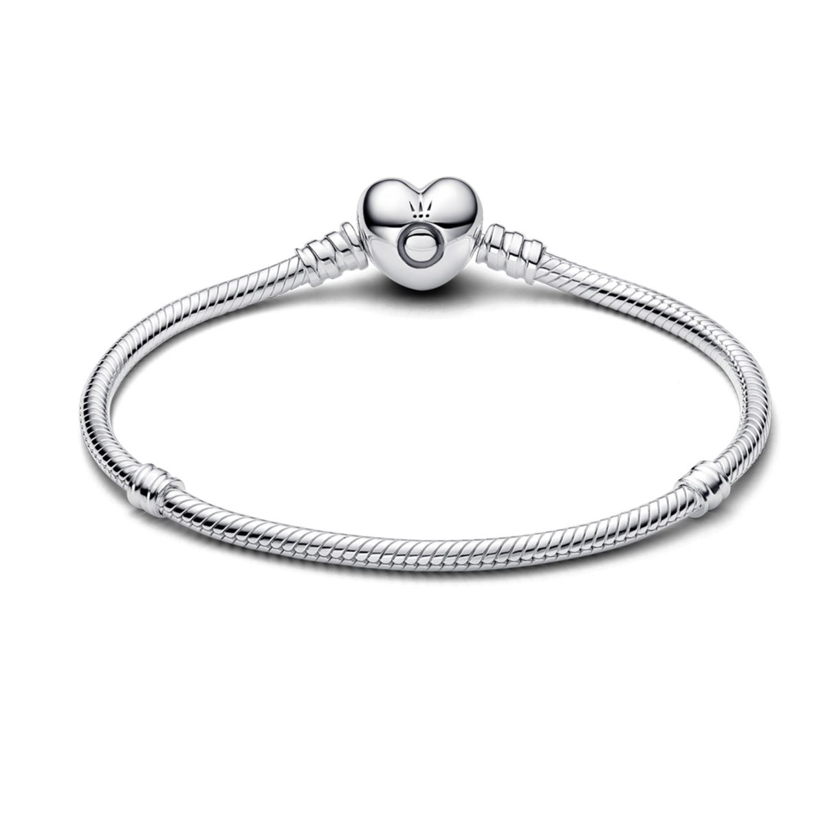 PANDORA - Brazalete Pandora Moments Cadena De Serpiente Con Broche De Corazón Pandora