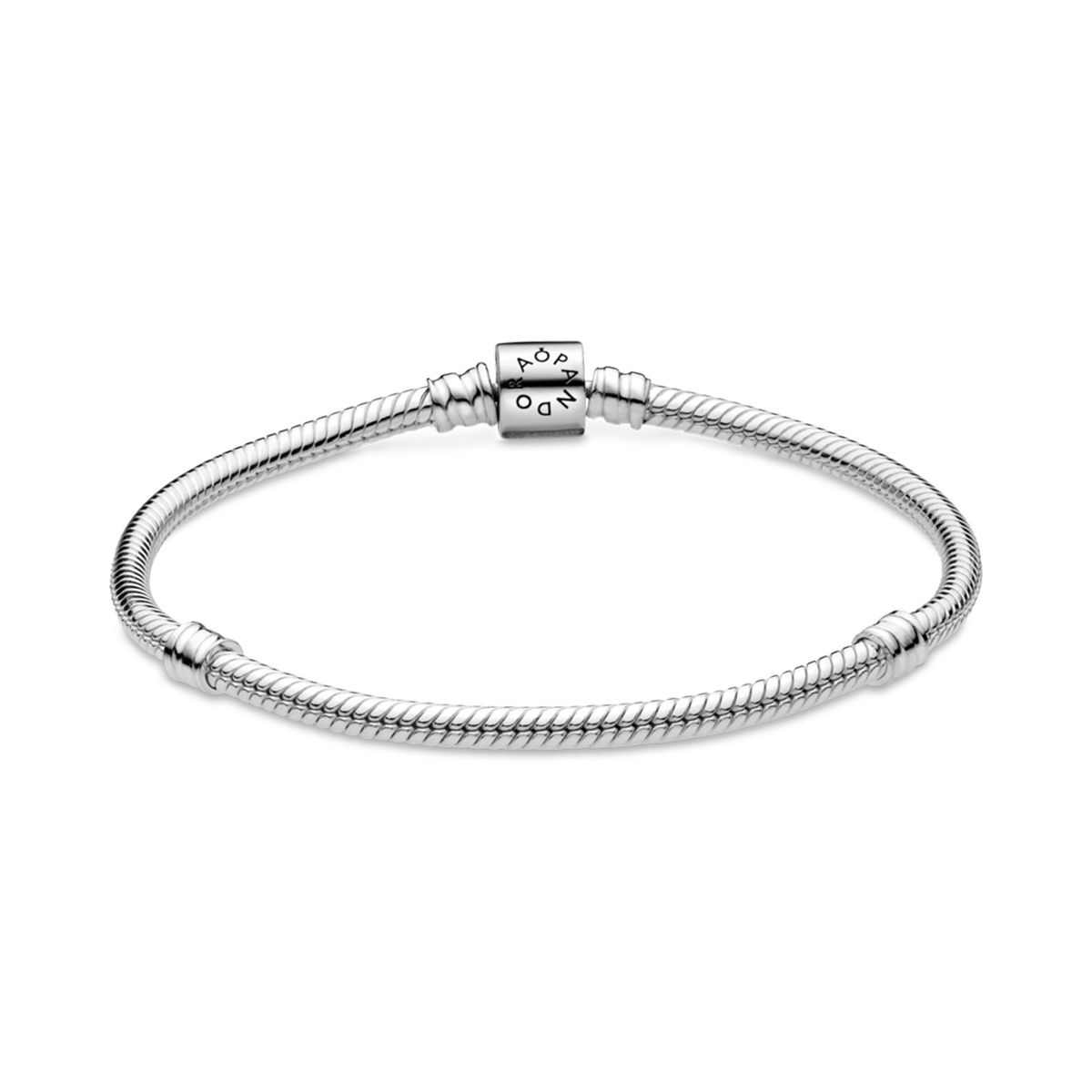 PANDORA - Brazalete Cadena De Serpiente Con Broche De Barril Pandora