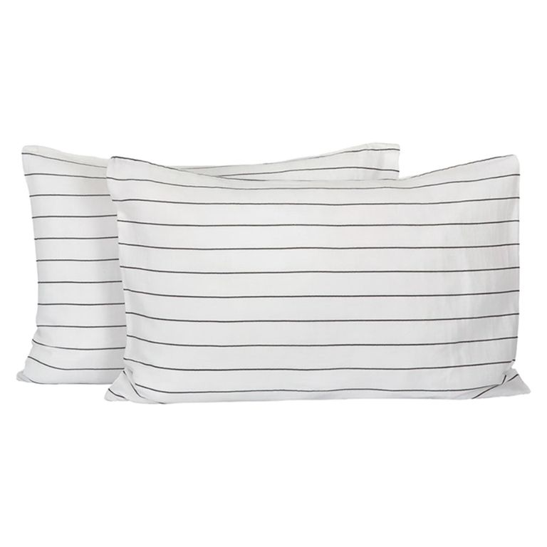 Funda Almohada Harlem Noir 50X70 Cm - Set De 2 La Blanquería