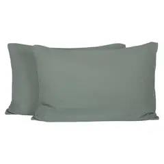 LA BLANQUERIA - Funda Mykonos Celadon 50X70 Cm - Set De 2 La Blanquería