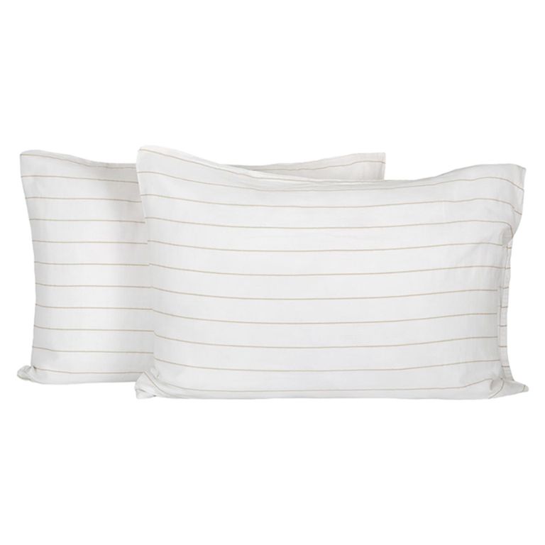 Funda Almohada Harlem Lin 50X70 Cm - Set De 2 La Blanquería