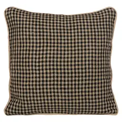 LA BLANQUERIA - Funda Lino Piana Charbon 45X45 Cm La Blanquería