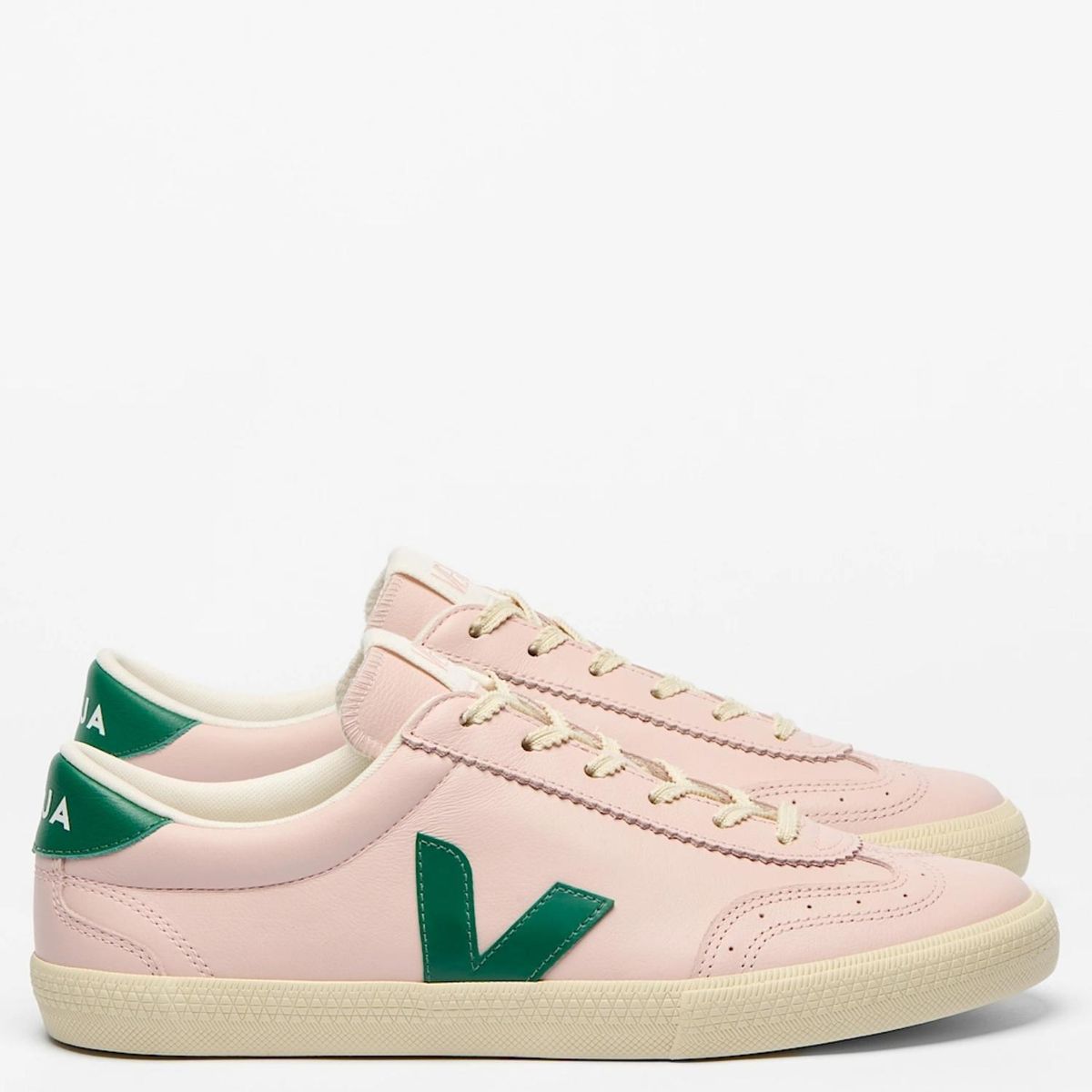 VEJA - Volley Leather Petale Golf Calcaire Zapatilla Urbana Mujer Cuero Rosado Veja