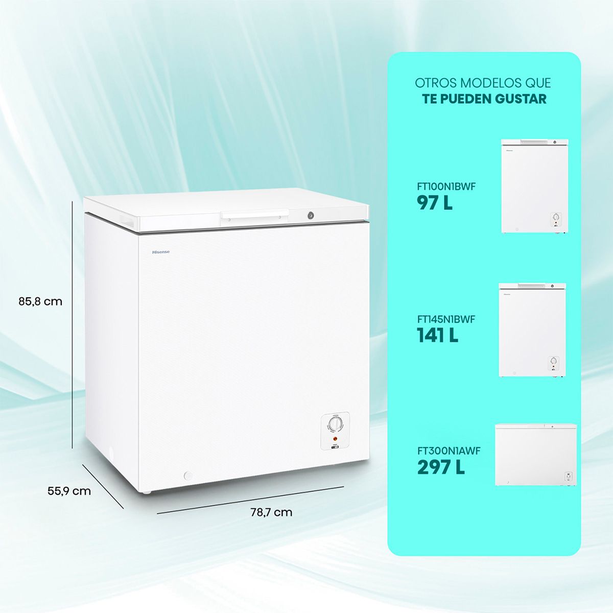 HISENSE - Freezer Horizontal 202 Litros Frost FT200 Hisense
