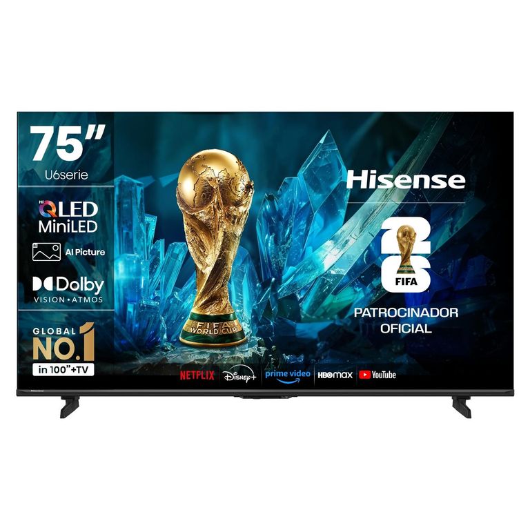 QLED Smart Tv 75" Mini Led U6ESV Hisense