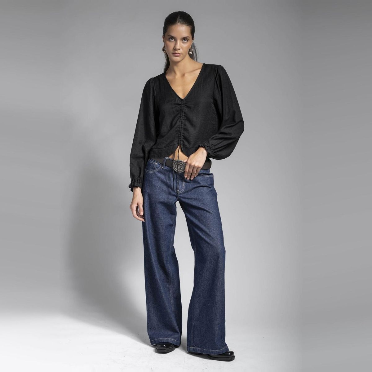 LOLITA LPK - Blusa Alba Negro Mujer Lolita LPK