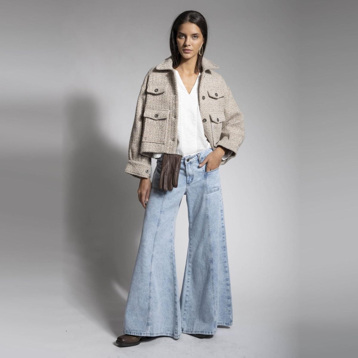 LOLITA LPK - Jeans Palazzo Tiro Medio Arianna I Celeste Mujer Lolita LPK