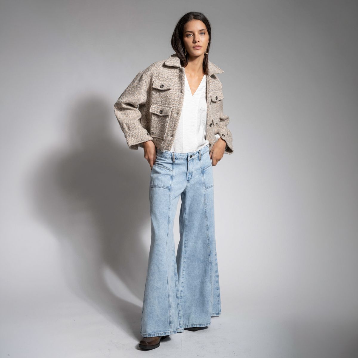 LOLITA LPK - Jeans Palazzo Tiro Medio Arianna I Celeste Mujer Lolita LPK