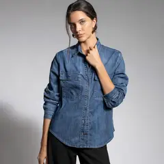 LOLITA LPK - Blusa Olimpia Denim Mujer