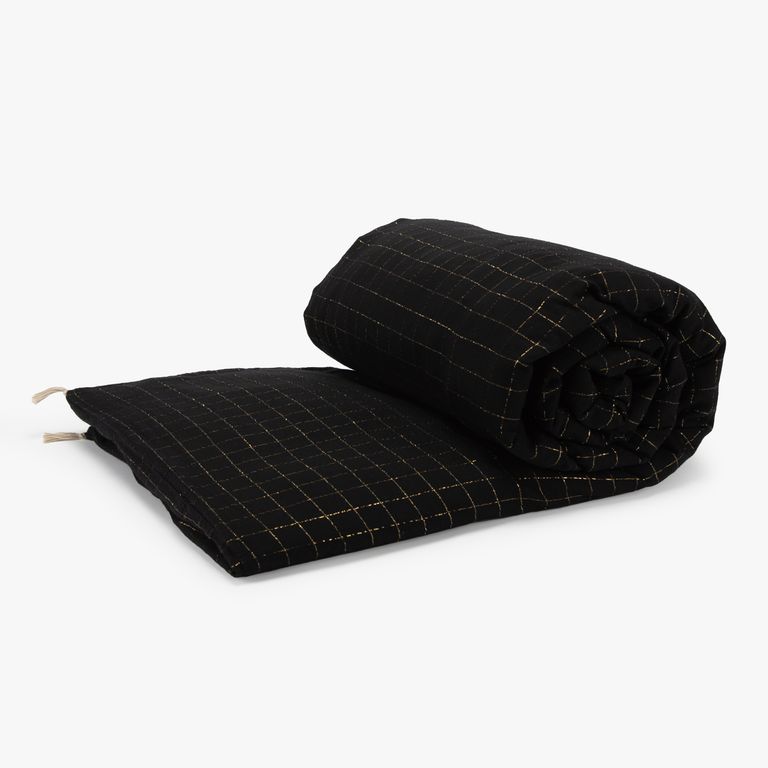 Sofá Cover Lurex Carreau Carbón 85X200 Cm Con Relleno