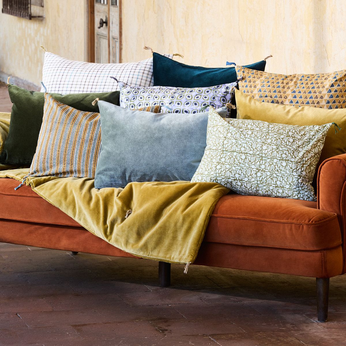 CARAVANE - Cojín Velour Lavé Dune 40X55 Cm Caravane