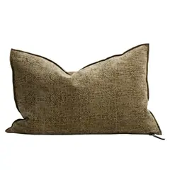 MAISON DE VACANCES - Cojín Stone Washed Jacquard Kilim Bronze 40X60 Cm