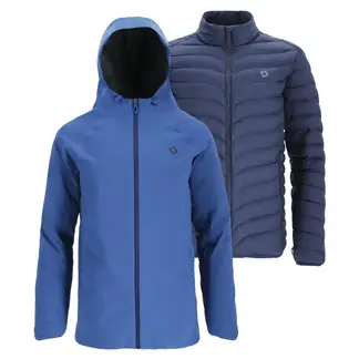 DOITE - Parka Deportiva 3 en 1 Skada Hombre Azul