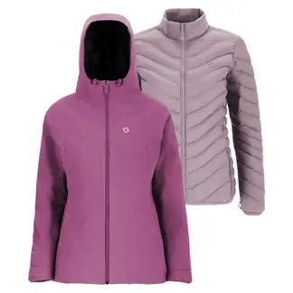 DOITE - Parka Deportiva 3 en 1 Skada Mujer Negra