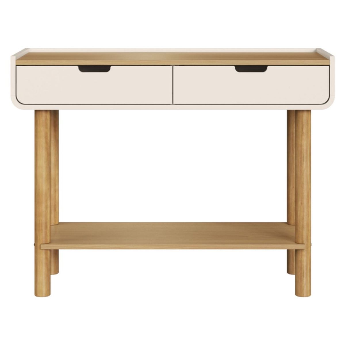 DECOCASA - Arrimo 2 Cajones Aura 28104 Off White Decocasa