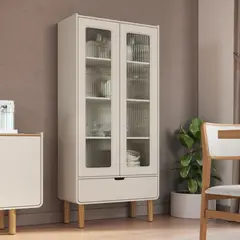 DECOCASA - Vitrina 2 Puertas Vidrio Aura 28105