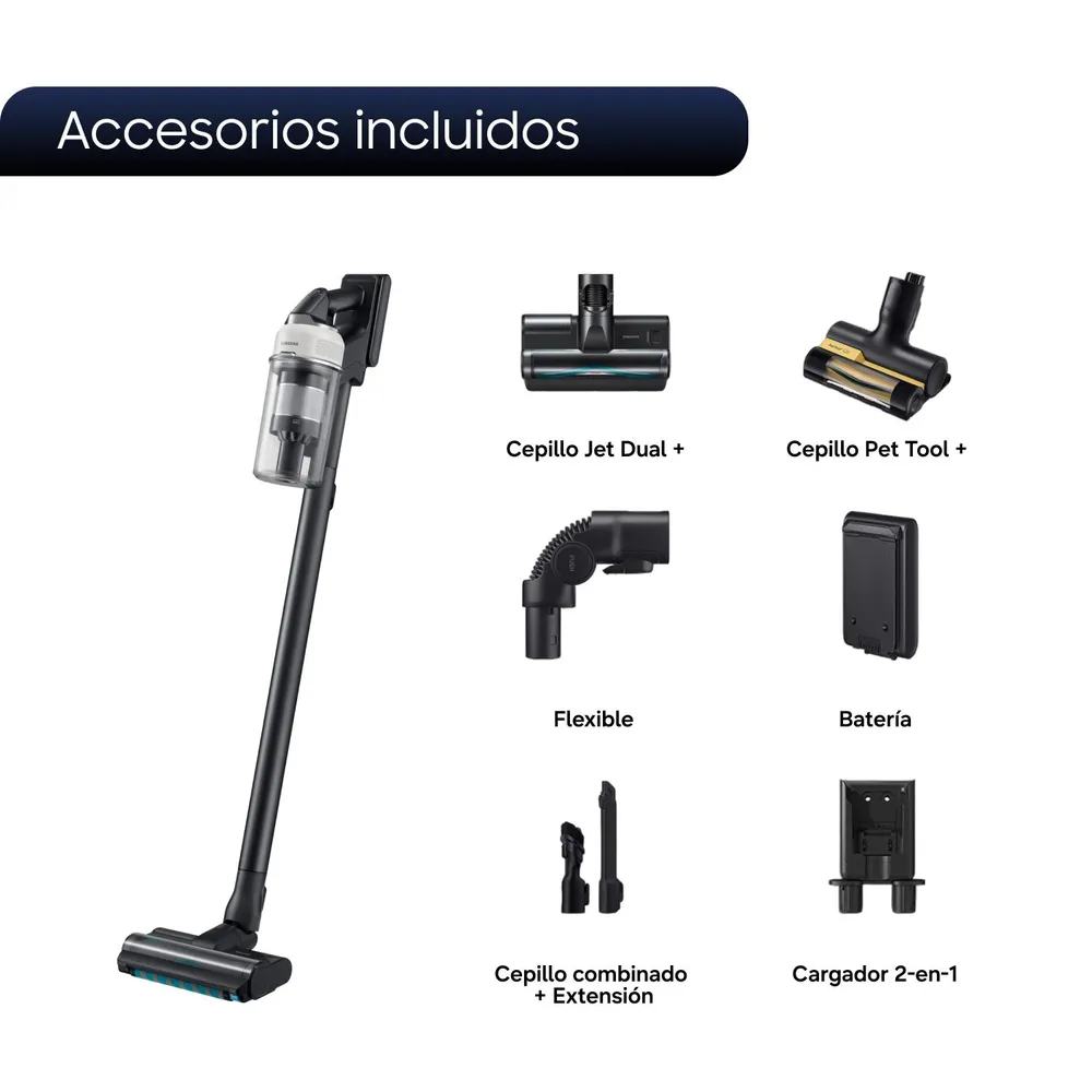 Samsung Jet 85 S Pet VS70H25WLG Black Chrometal, foto 9