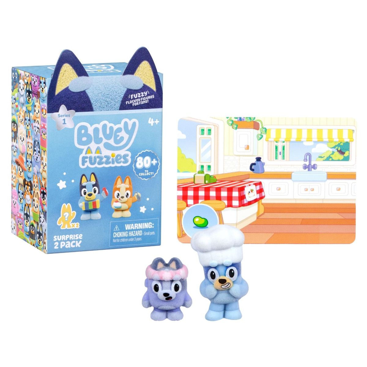 BLUEY - Fuzzies 2 Pack Bluey