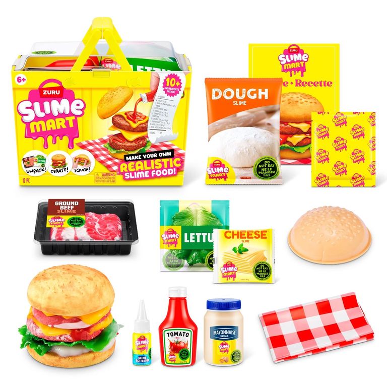 Canasto De Compra Slime Hamburguesa