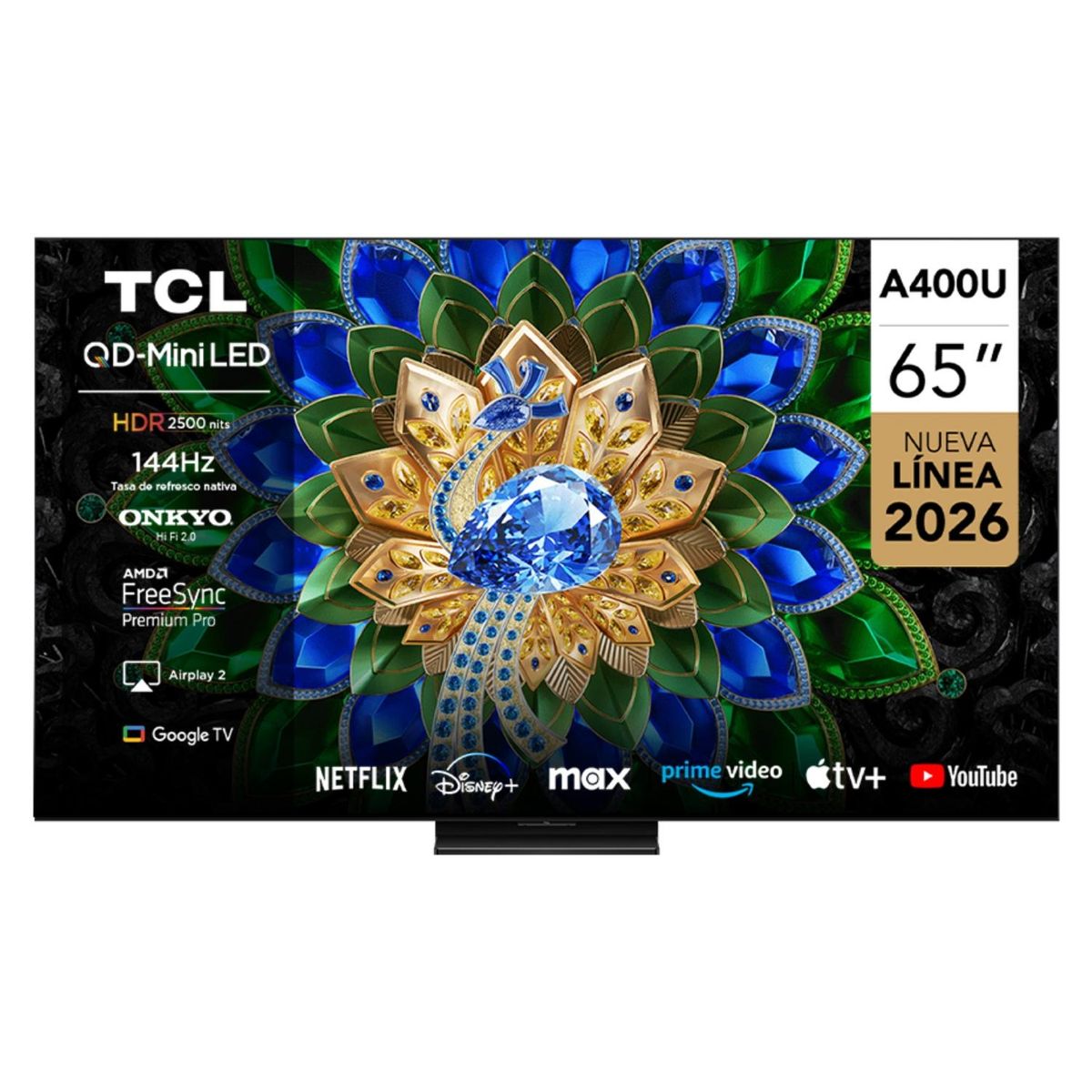TCL - Smart TV 65" QD-Mini LED 4K A400U Google TV
