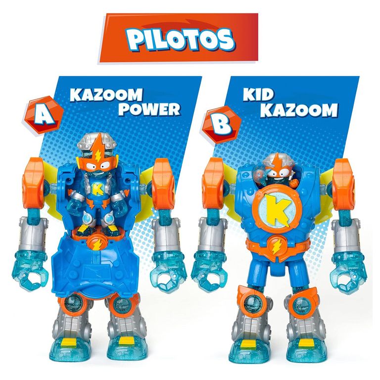 Figura De Acción Superbot Kazoom Power Superthin