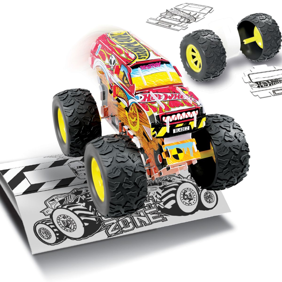 HOT WHEELS - Kit De Creación Monster Tru Hot Wheels