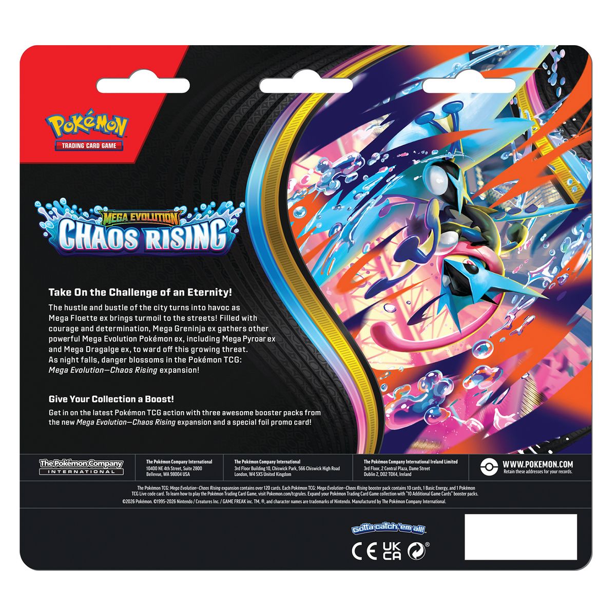 POKEMON - Chaos Rising 3 Pack Blister E Pokemon