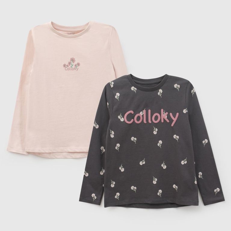 COLLOKY Pack 2 Poleras Niña