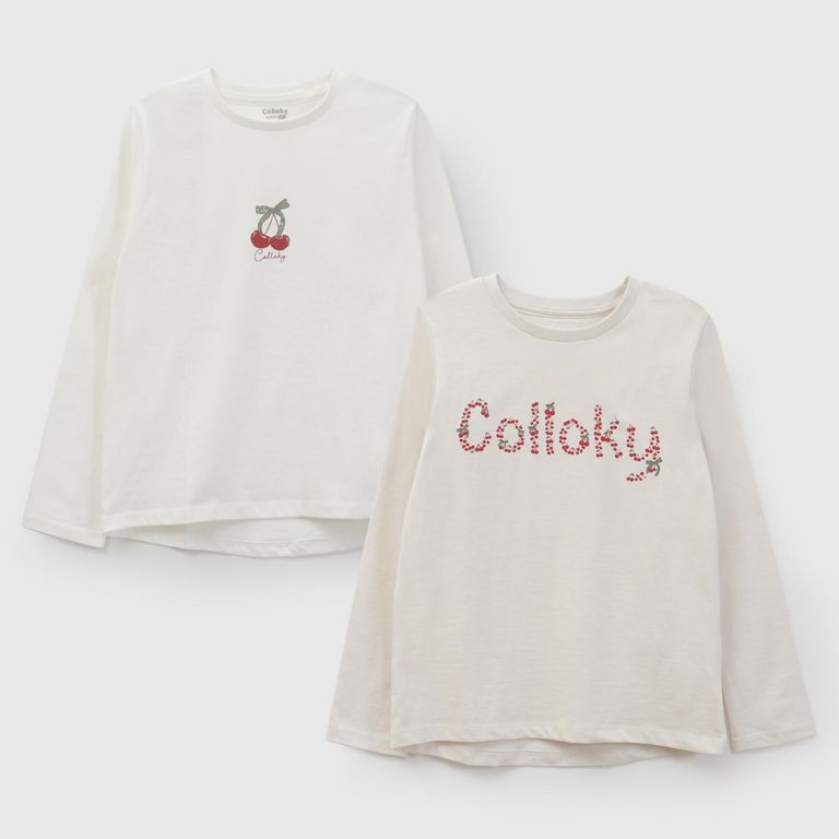 COLLOKY Pack 2 Poleras Niña