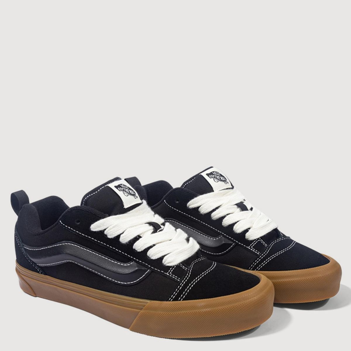 VANS - Knu Skool Zapatilla Urbana Hombre Cuero Negro Vans