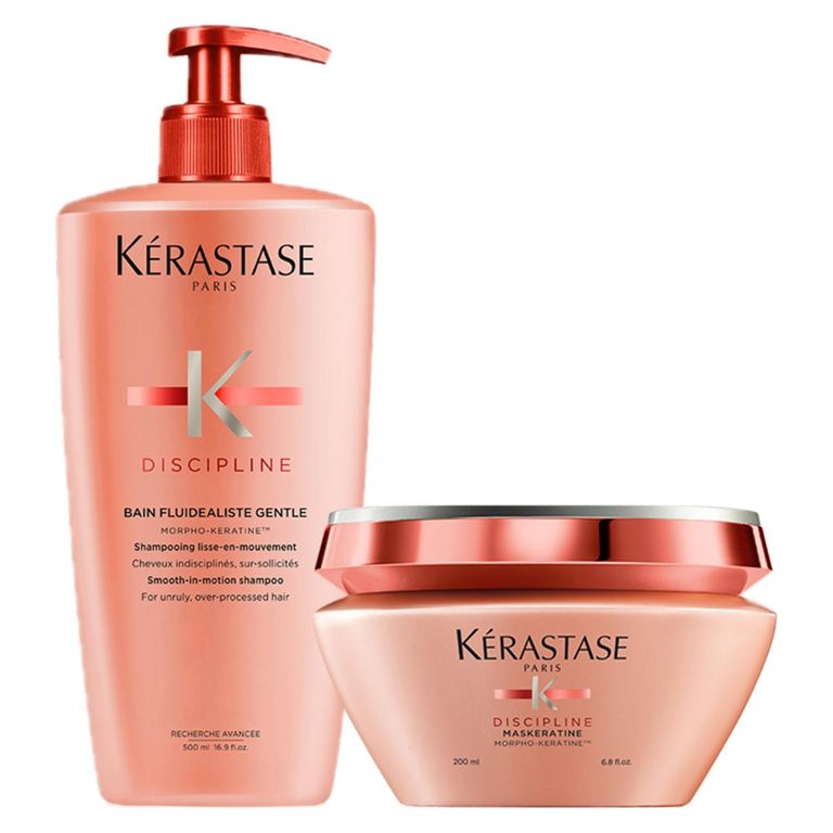 Set Anti-Frizz Shampoo 500ml + Máscara 200ml para Cabello Indisciplinado Discipline Kérastase
