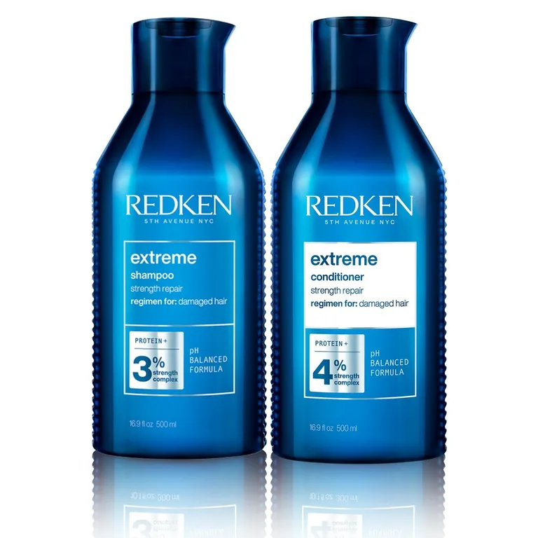 Set XL Reparacion Cabello Dañado Extreme Shampoo 500ml + Acondicionador 500ml