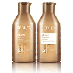 REDKEN - Set XL Hidratante Cabello Seco Shampoo All Soft 500ml + Acondicionador All Soft 500ml