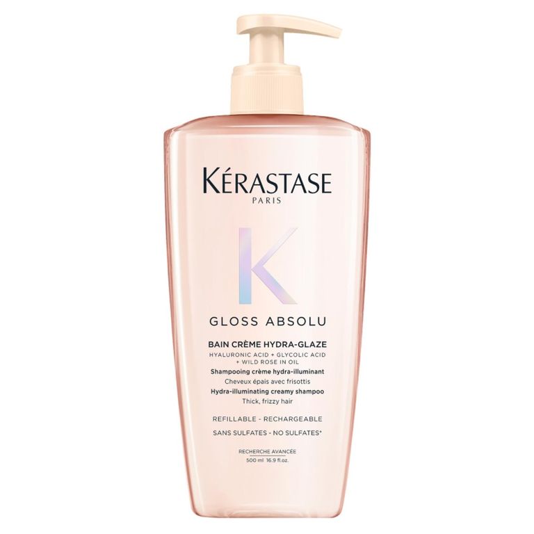 Shampoo Cabello Grueso Con Tendencia al Frizz Gloss Absolu Bain Crème Hydra-Glaze 500ml Kérastase