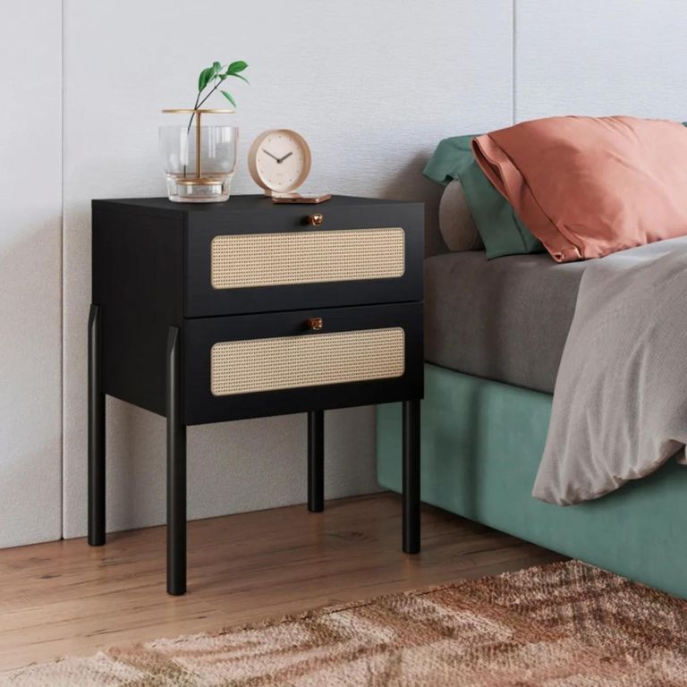 DECOCASA Velador Oslo 27933E Negro