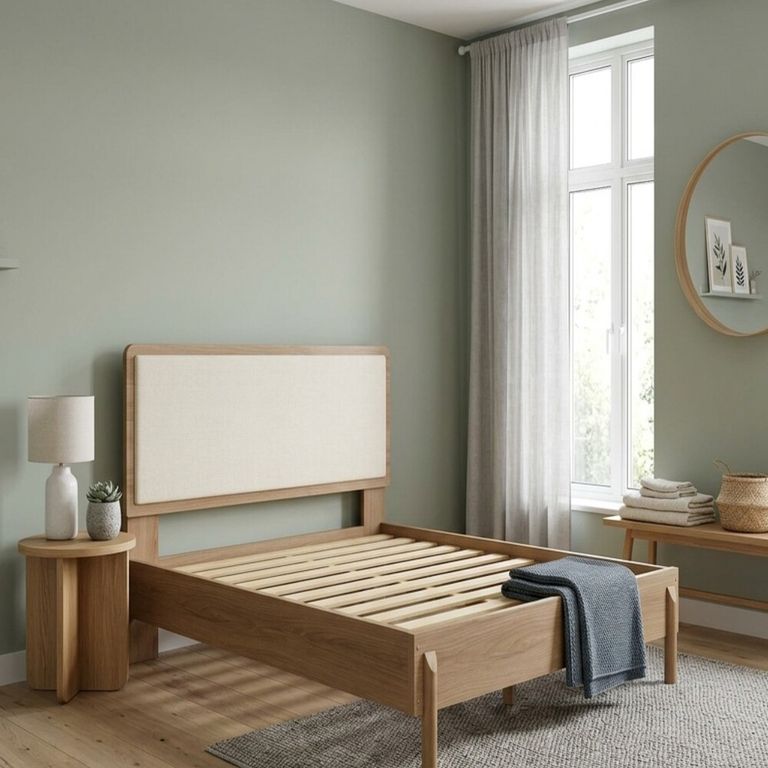 DECOCASA Cama Oslo King Natural 27052 Madera