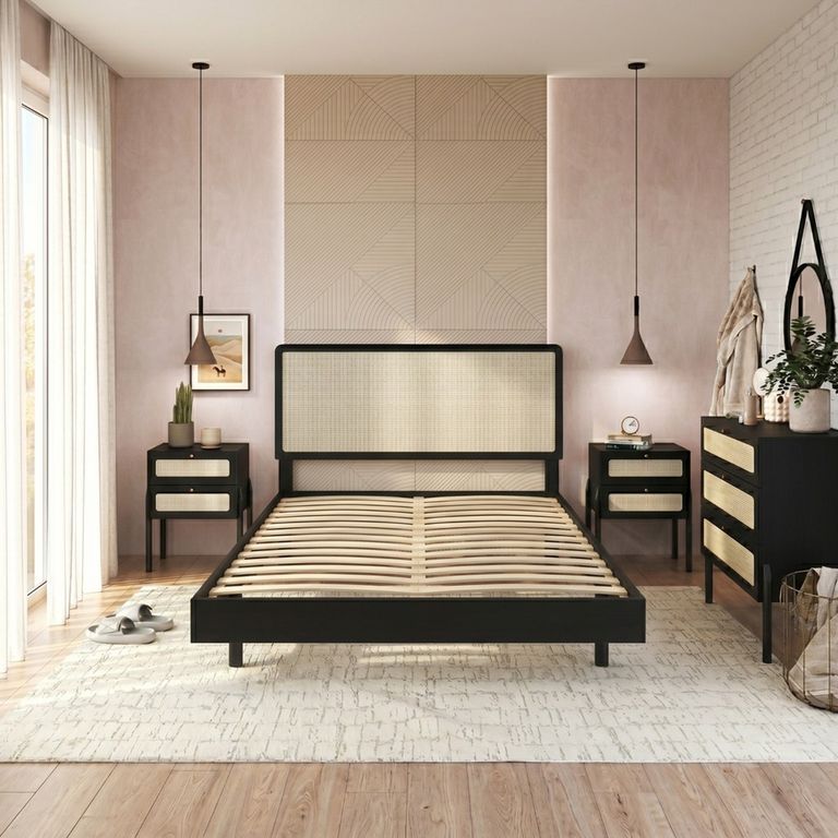 DECOCASA Cama Oslo King 2 Veladores 27933