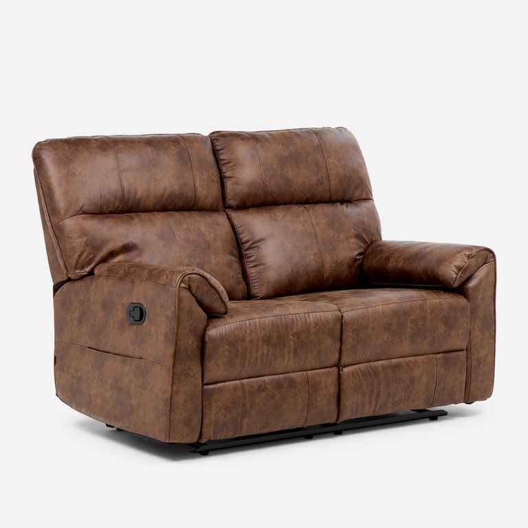 ROSEN Sofá Reclinable Tolosa 2 Cuerpos Tela Manual