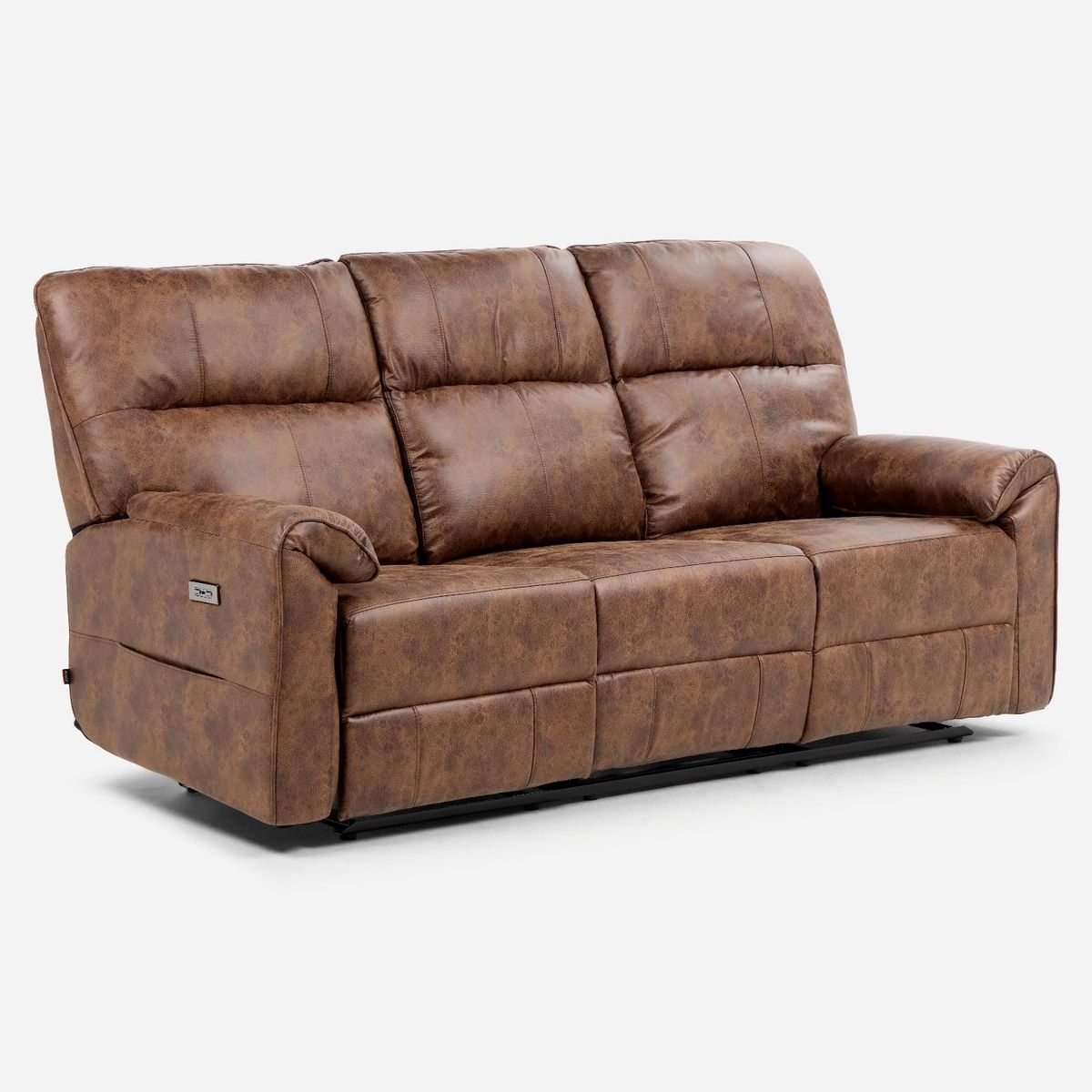 ROSEN - Sofá Reclinable Tolosa 3 Cuerpos Tela Eléctrico Rosen