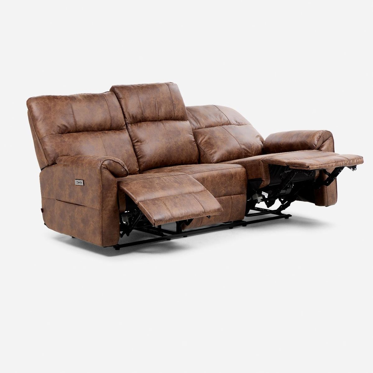 ROSEN - Sofá Reclinable Tolosa 3 Cuerpos Tela Eléctrico Rosen