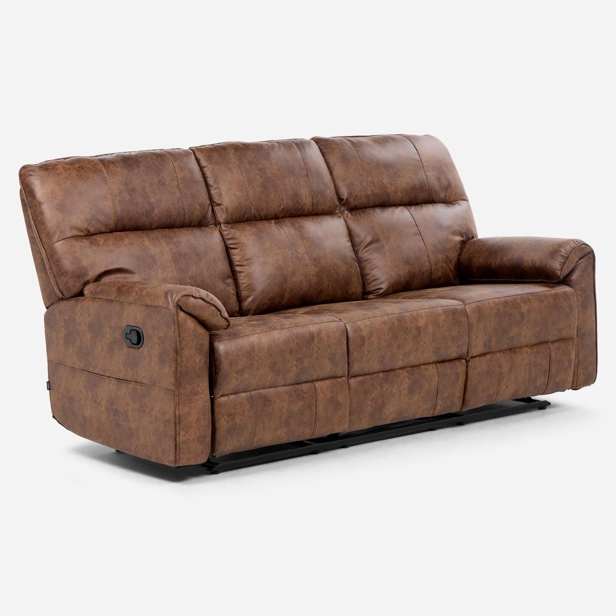 ROSEN - Sofá Reclinable Tolosa 3 Cuerpos Tela Manual Rosen