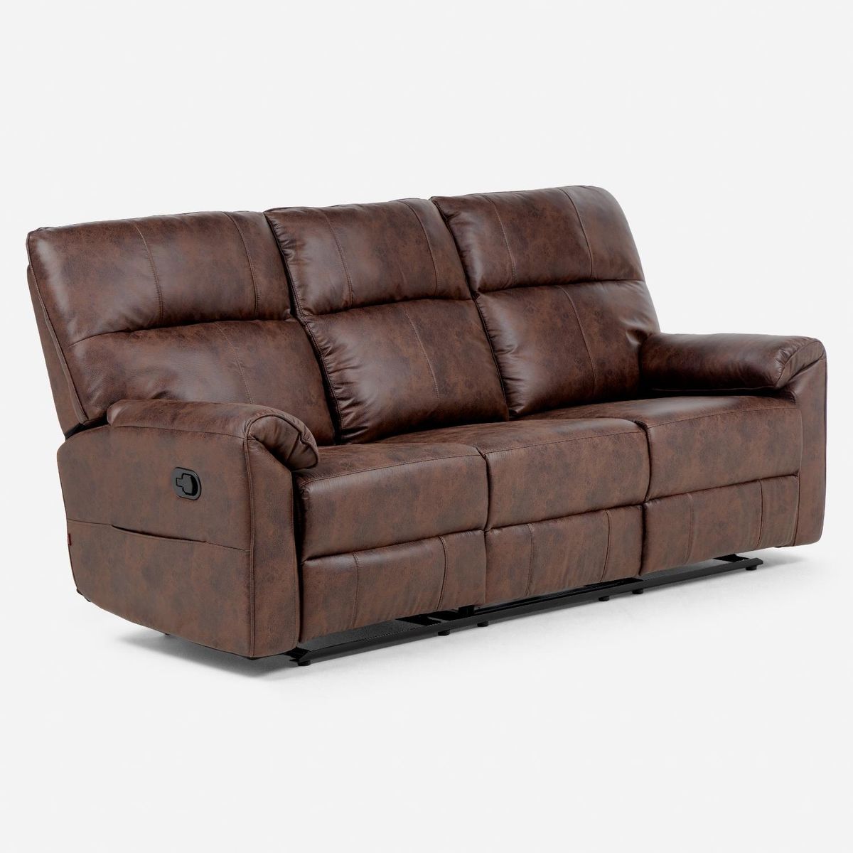 ROSEN - Sofá Reclinable Tolosa 3 Cuerpos Tela Manual Rosen