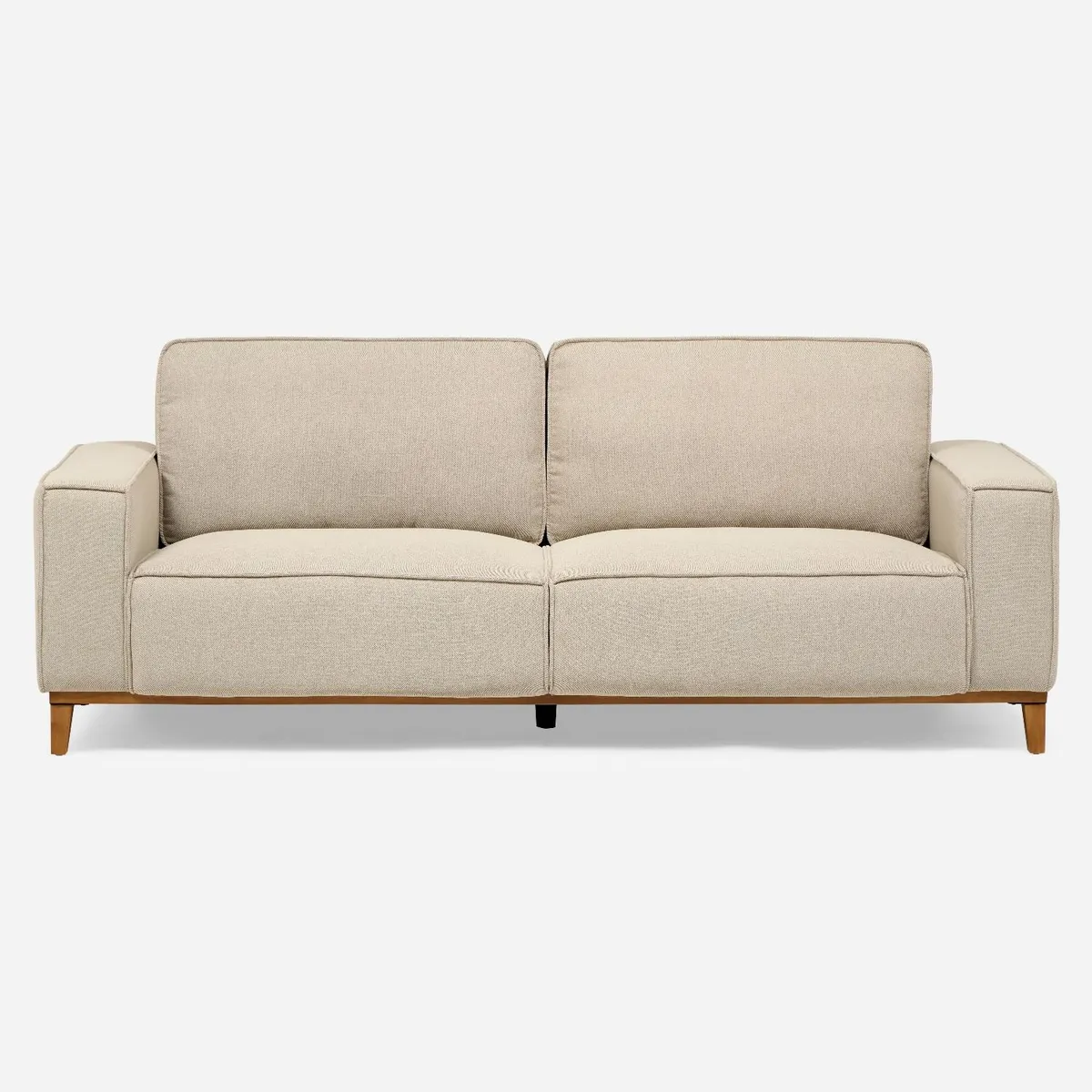 ROSEN - Sofá Mombasa 3 Cuerpos Tela Beige