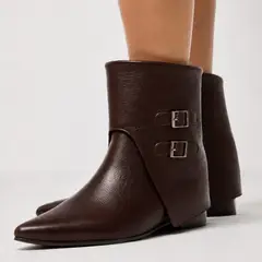 ATHAR - Botin Mujer Cuero Café
